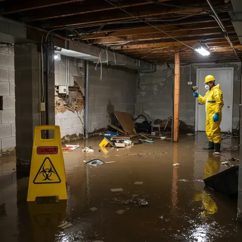 Flooded Basement Electrical Hazard in Coral Springs, FL Property